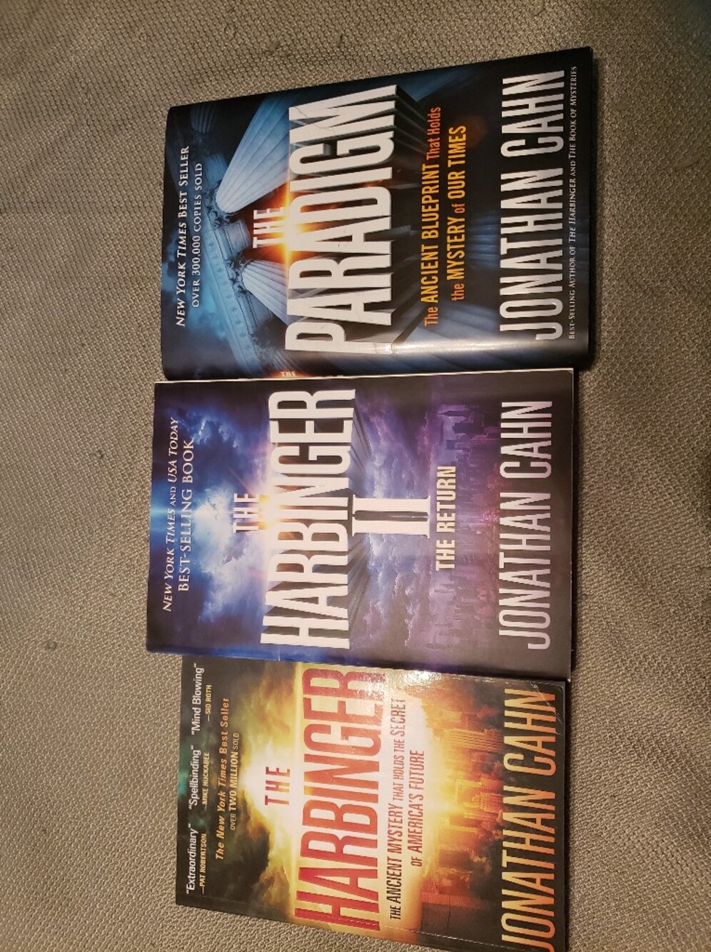 3 Book Set By Jonathan Cahn